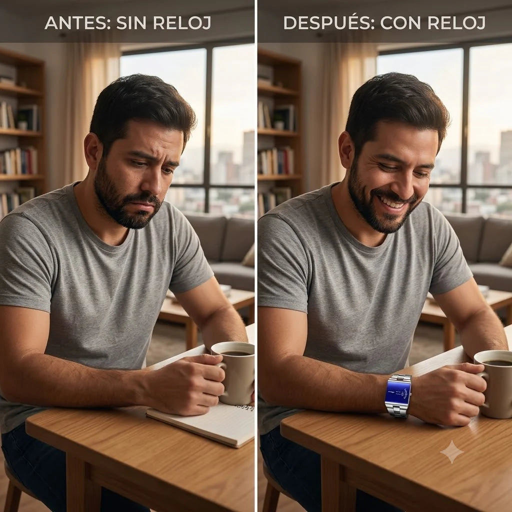 RELOJ CON DISEÑO EXCLUSIVO