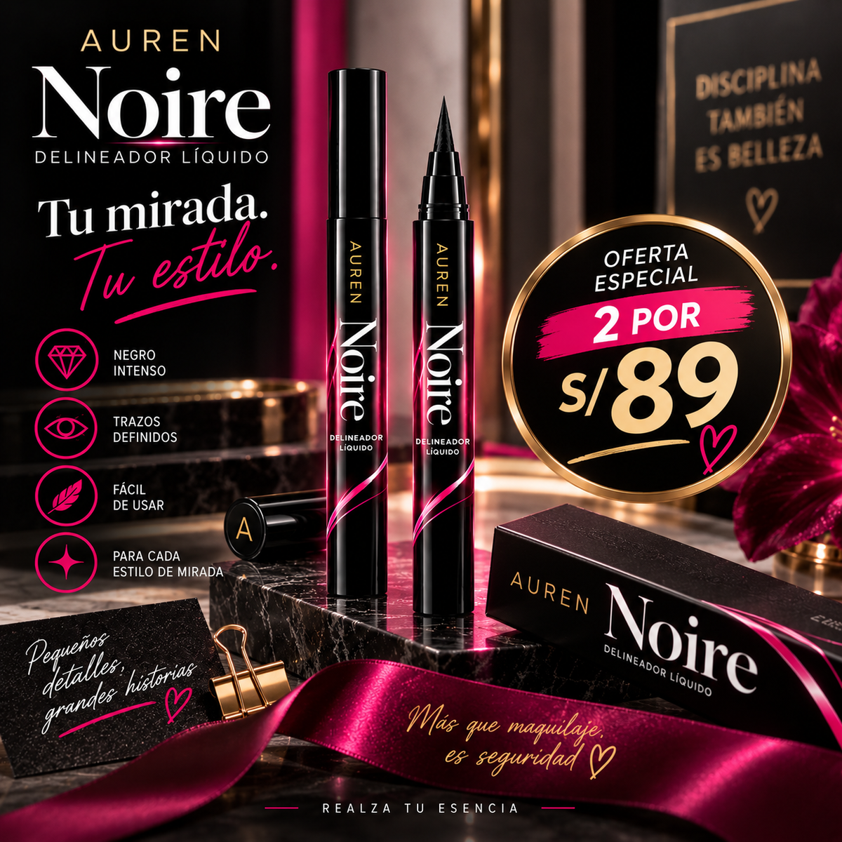 AUREN NOIRE: QUE TU DELINEADO NO TE ABANDONE.