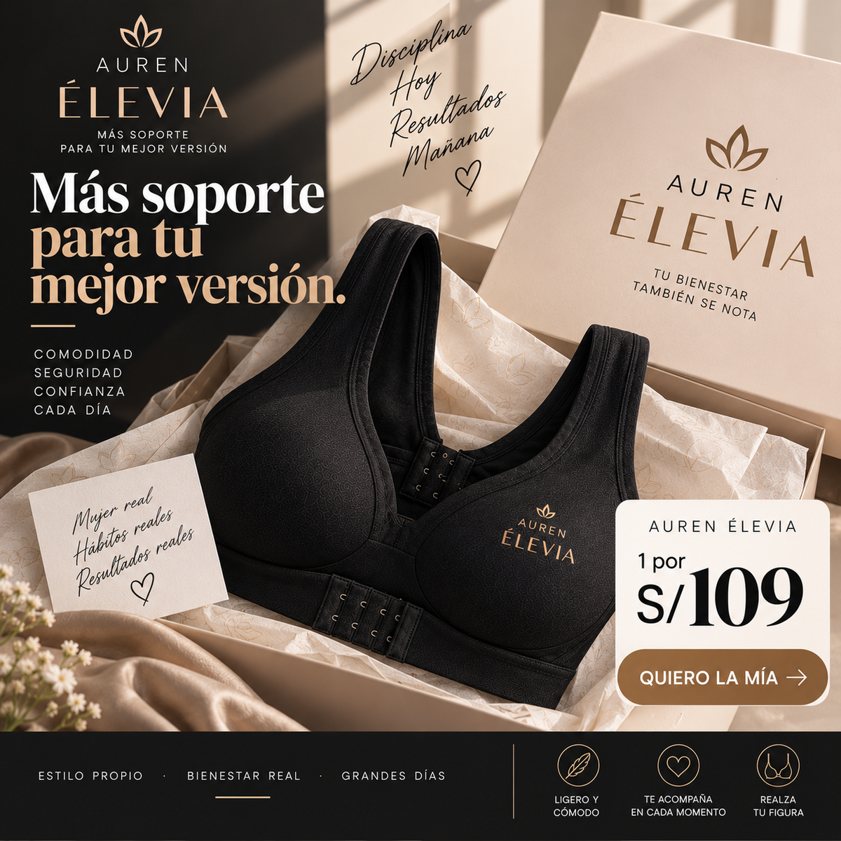 Auren Élevia - Brasier que realza tu figura