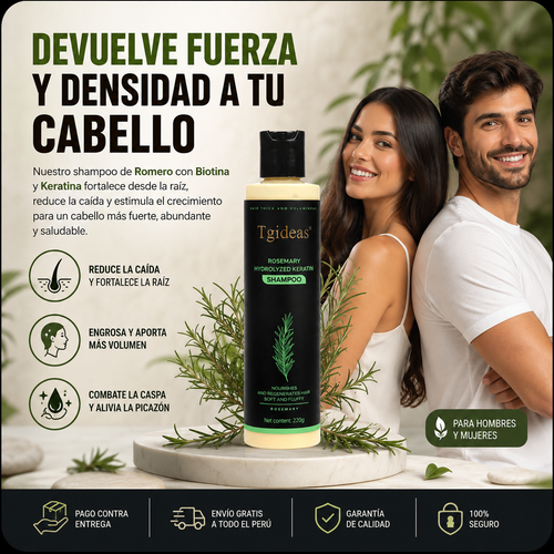 Shampoo Tgideas – Activa el Crecimiento y Detiene la Caída