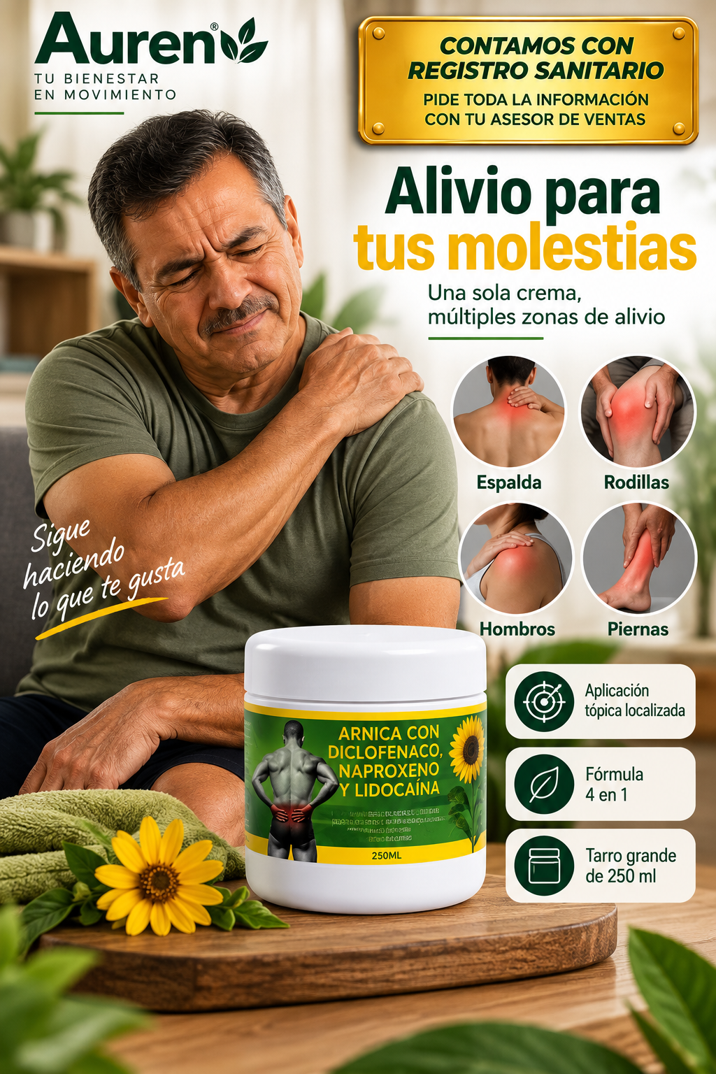 Auren / Crema para el Dolor de Articulaciones