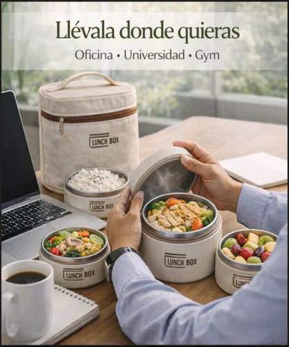 Lunch Box Térmica de Acero Inoxidable