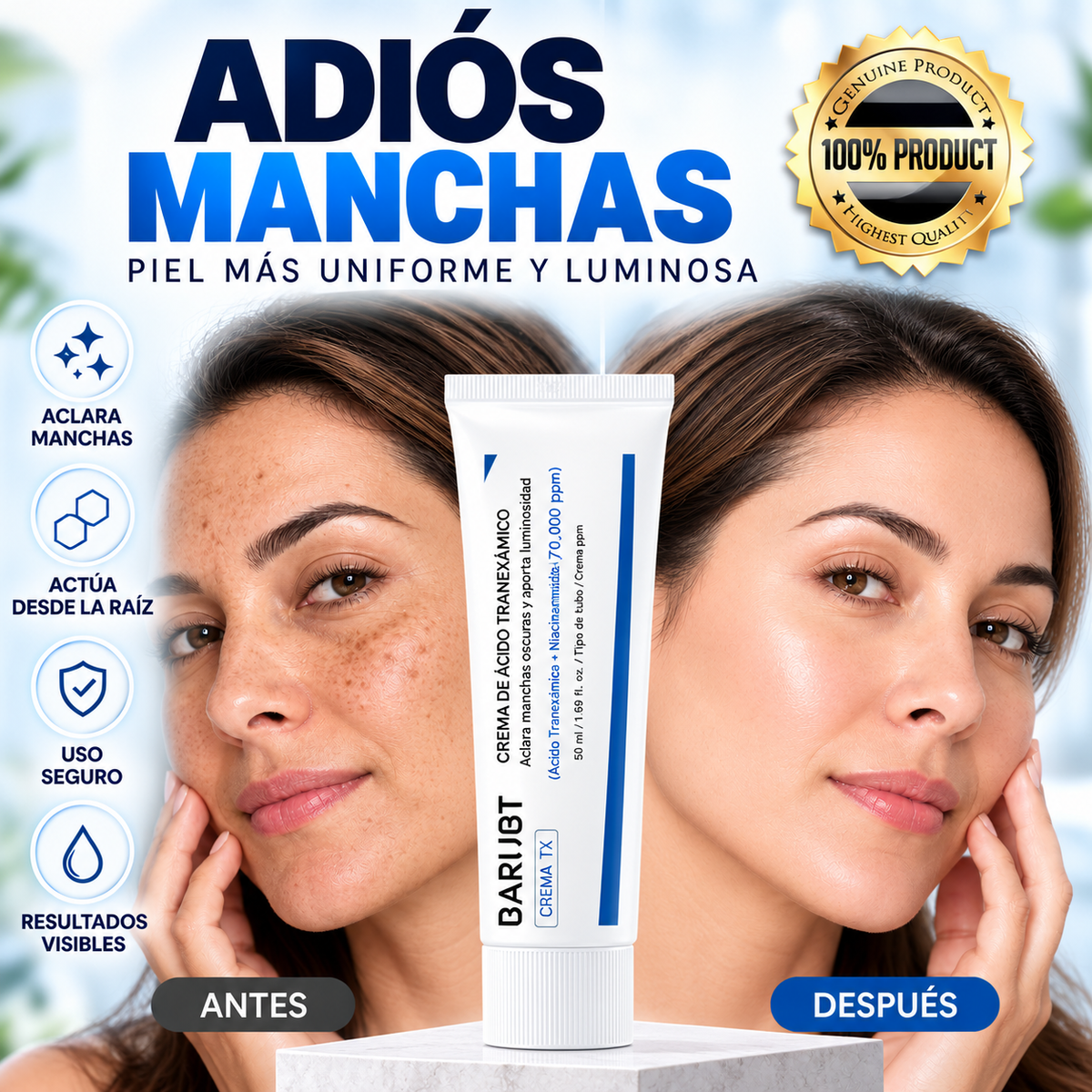 BARUBT - Dile adiós a las manchas y elimínalas desde la raíz