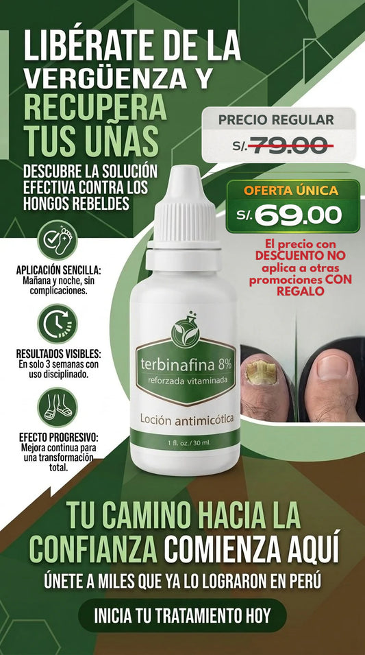 Terbinafina 8% - Tratamiento de Uñas
