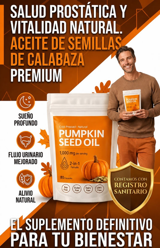 Semilla de Calabaza - Apoyo Natural para Próstata y Bienestar