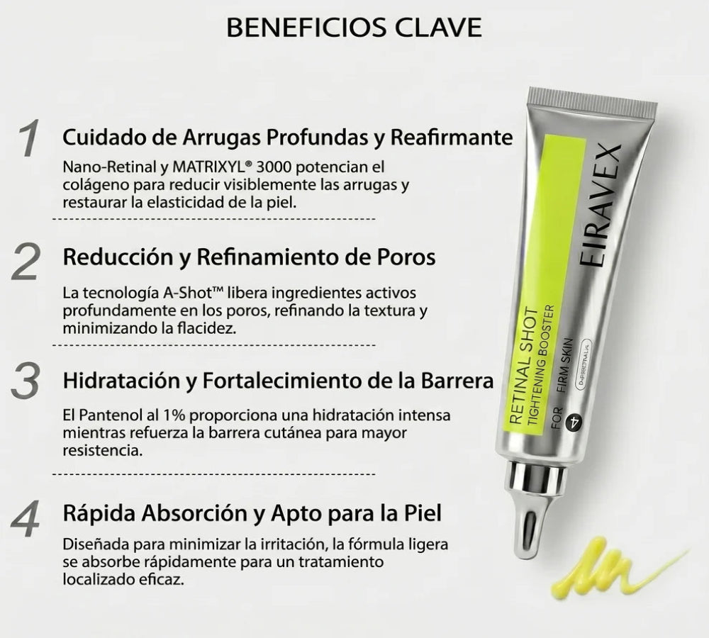 EIRAVEX Retinal Shot – Reduce Arrugas y Reafirma tu Piel