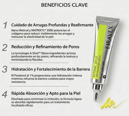 EIRAVEX Retinal Shot – Reduce Arrugas y Reafirma tu Piel