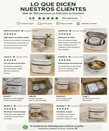 Lunch Box Térmica de Acero Inoxidable